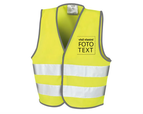 Dětská reflexní vesta s vlastním potiskem