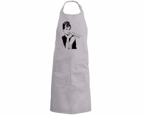Audrey Hepburn Kuchyňská zástěra - Černá