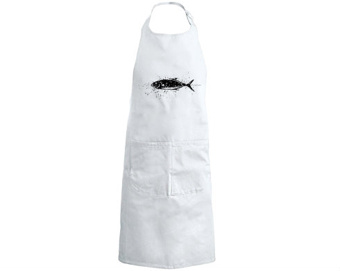 Ryba Kuchyňská zástěra - Černá