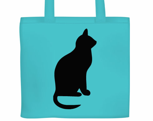Kočka - Shean Plátěná nákupní taška - Bílá