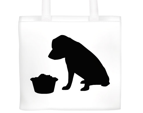 Pes - Umbi Plátěná nákupní taška - Bílá
