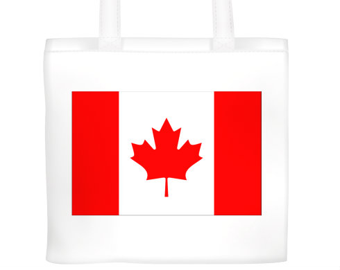 Kanada Plátěná nákupní taška - Bílá