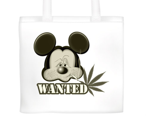 Mickey Plátěná nákupní taška - Bílá