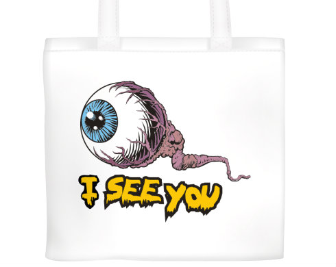 I See You Plátěná nákupní taška - Bílá