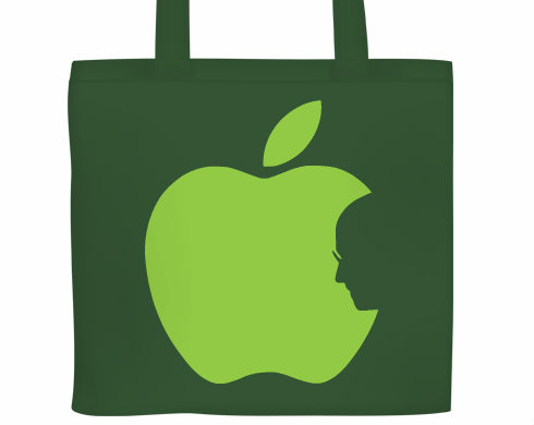 Apple Jobs Plátěná nákupní taška - Bílá