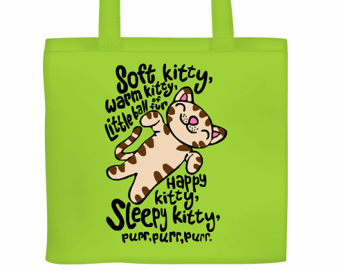 Soft kitty Plátěná nákupní taška - Bílá