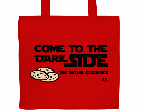Come to dark side Plátěná nákupní taška - Bílá