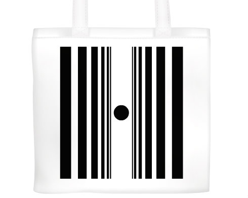 Dopplerův efekt Plátěná nákupní taška - Bílá