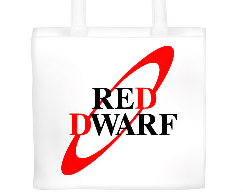 Červený trpaslík Plátěná nákupní taška - Bílá