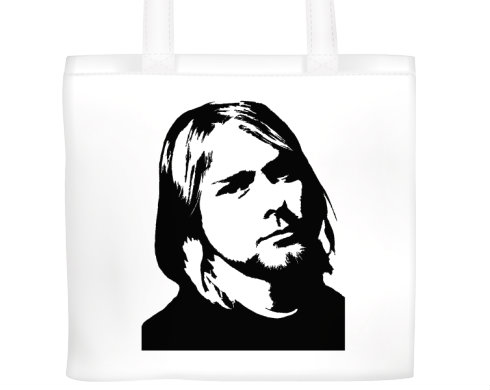 Kurt Cobain Plátěná nákupní taška - Bílá