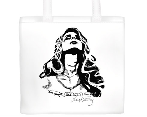 Lana Del Rey Plátěná nákupní taška - Bílá
