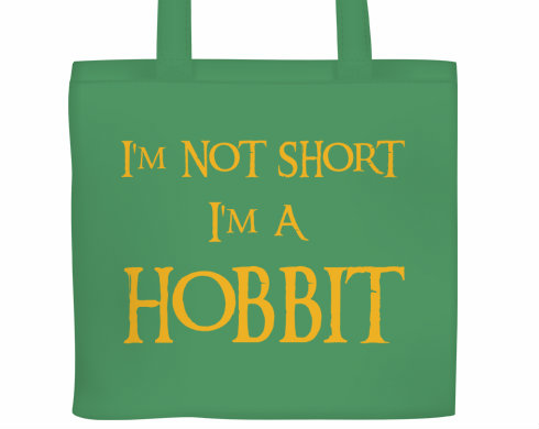 I′m Hobbit Plátěná nákupní taška - Bílá