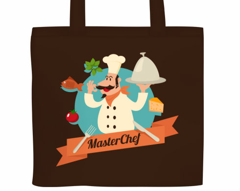 Master Chef Plátěná nákupní taška - Bílá