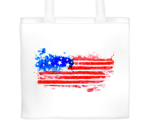 USA water flag Plátěná nákupní taška - Bílá