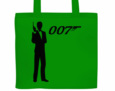 James Bond Plátěná nákupní taška - Bílá