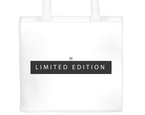 limitovaná edice Plátěná nákupní taška - Bílá