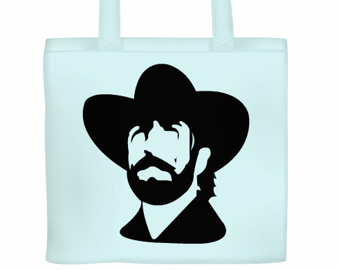 Chuck Norris Plátěná nákupní taška - Bílá