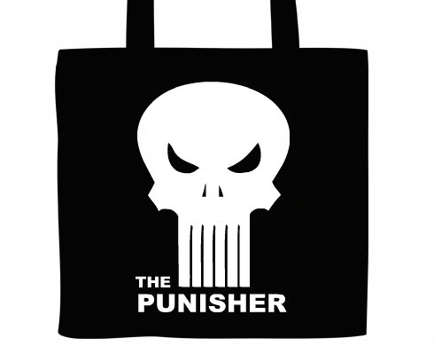 The Punisher Plátěná nákupní taška - Bílá