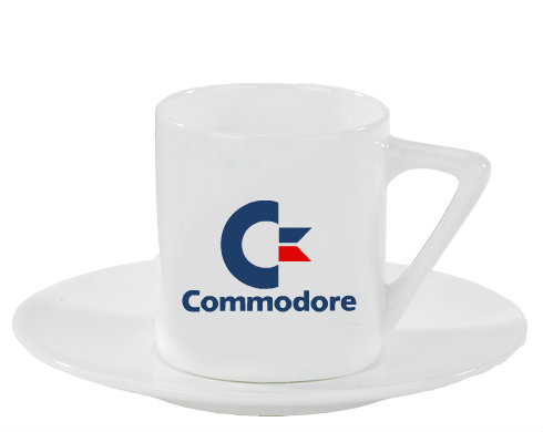 Commodore Espresso hrnek s podšálkem 100ml - Bílá