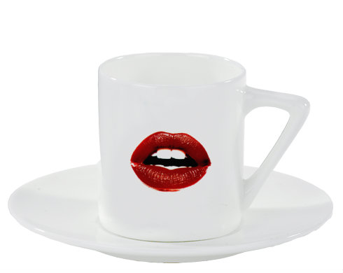 Lips Espresso hrnek s podšálkem 100ml - Bílá