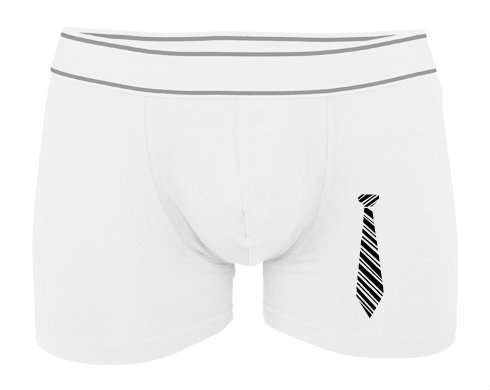 Kravata Pánské boxerky Contrast - Bílá