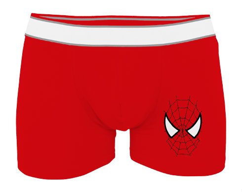 Spiderman Pánské boxerky Contrast - Bílá