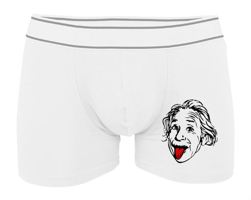 Einstein Pánské boxerky Contrast - Bílá