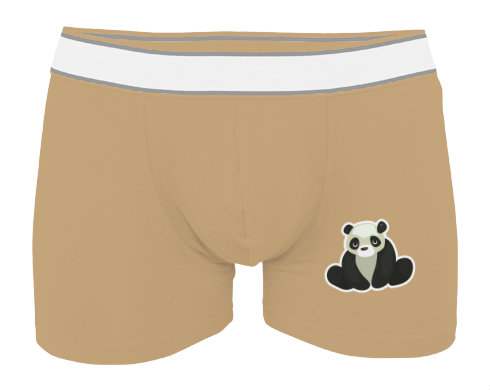 Panda Pánské boxerky Contrast - Bílá