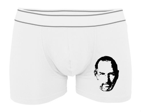 Steve Jobs Pánské boxerky Contrast - Bílá
