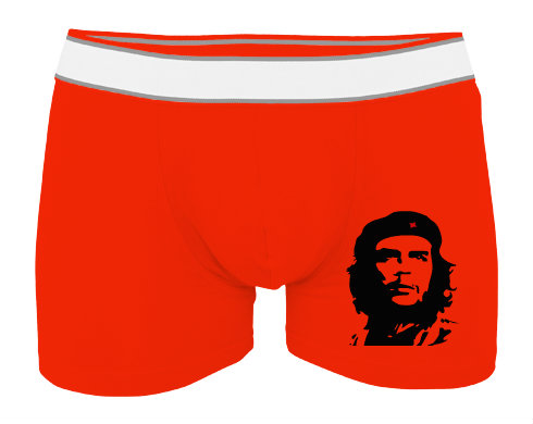 Che Guevara Pánské boxerky Contrast - Bílá