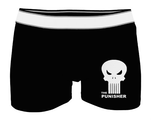 The Punisher Pánské boxerky Contrast - Bílá