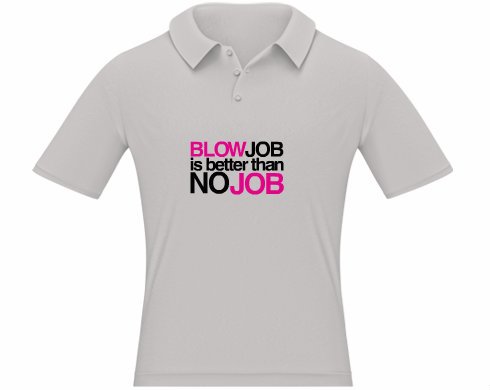 Blowjob is better ... Pánská polokošile - Bílá