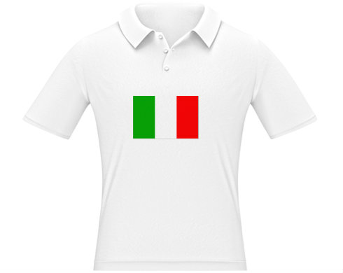 Itálie Pánská polokošile - Bílá