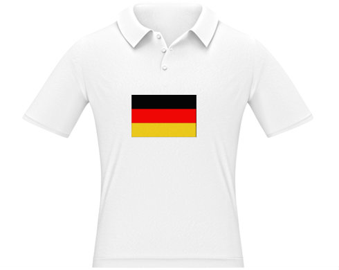 Německo Pánská polokošile - Bílá