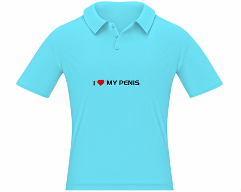 I love my penis Pánská polokošile - Bílá