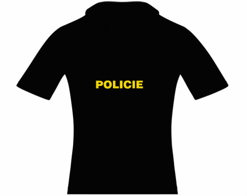 Policie Pánská polokošile - Bílá