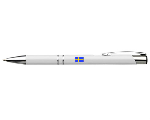 Švédsko Kuličkové pero s gravírováním - černá