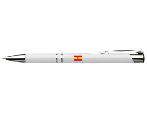 Španělská vlajka Kuličkové pero s gravírováním - černá