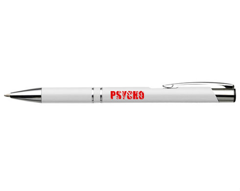Psycho Kuličkové pero s gravírováním - černá