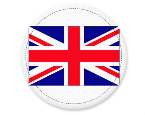 Velká Britanie Placka - Bílá