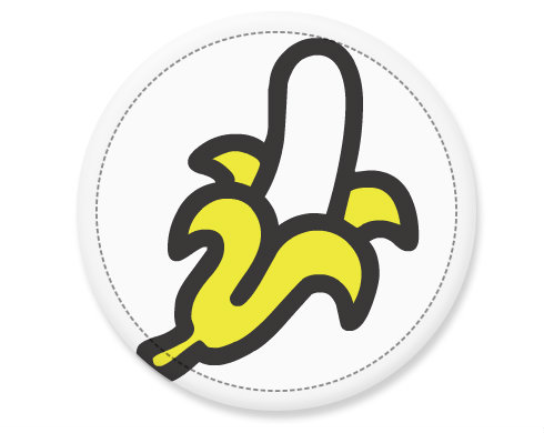 Banán Placka - Bílá