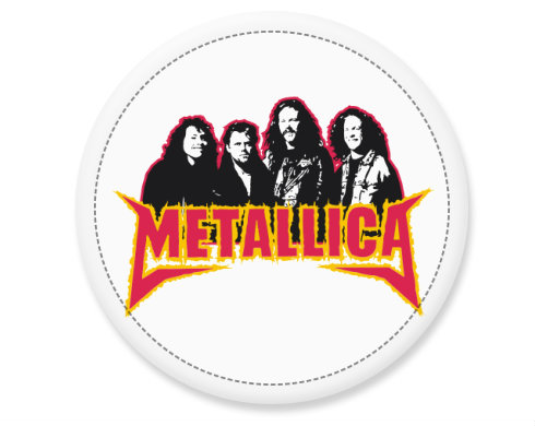 Metallica Placka - Bílá