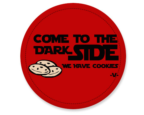 Come to dark side Placka - Bílá