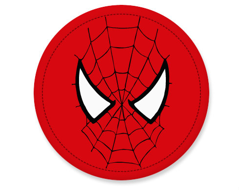Spiderman Placka - Bílá