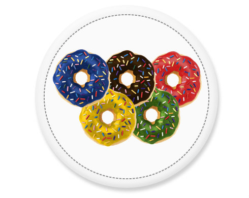 Donut olympics Placka - Bílá