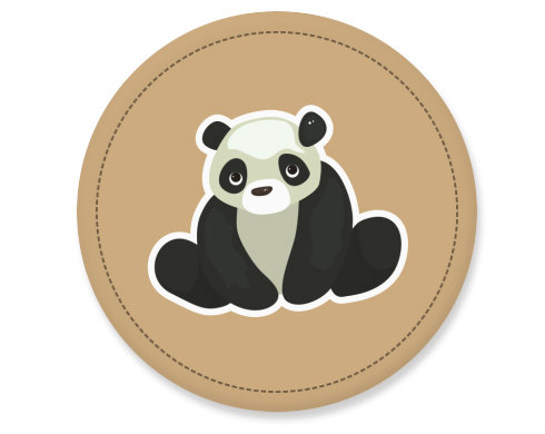 Panda Placka - Bílá