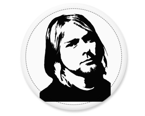 Kurt Cobain Placka - Bílá