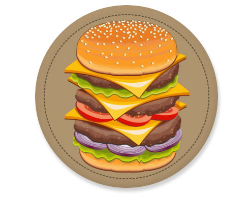 Hamburger Placka - Bílá