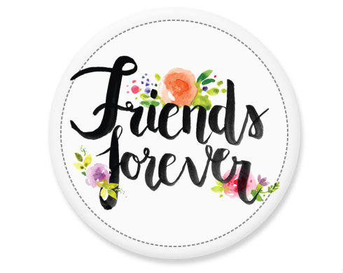 Friends forever Placka - Bílá