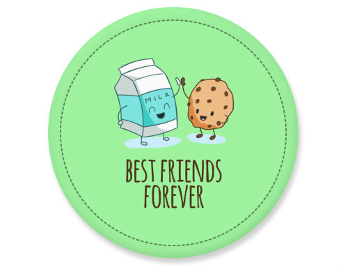 Best friends forever Placka - Bílá